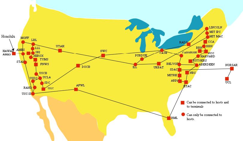 An English-language reconstruction of the ARPANET in September 1974, drawn from Yngvar’s notes and recollections.